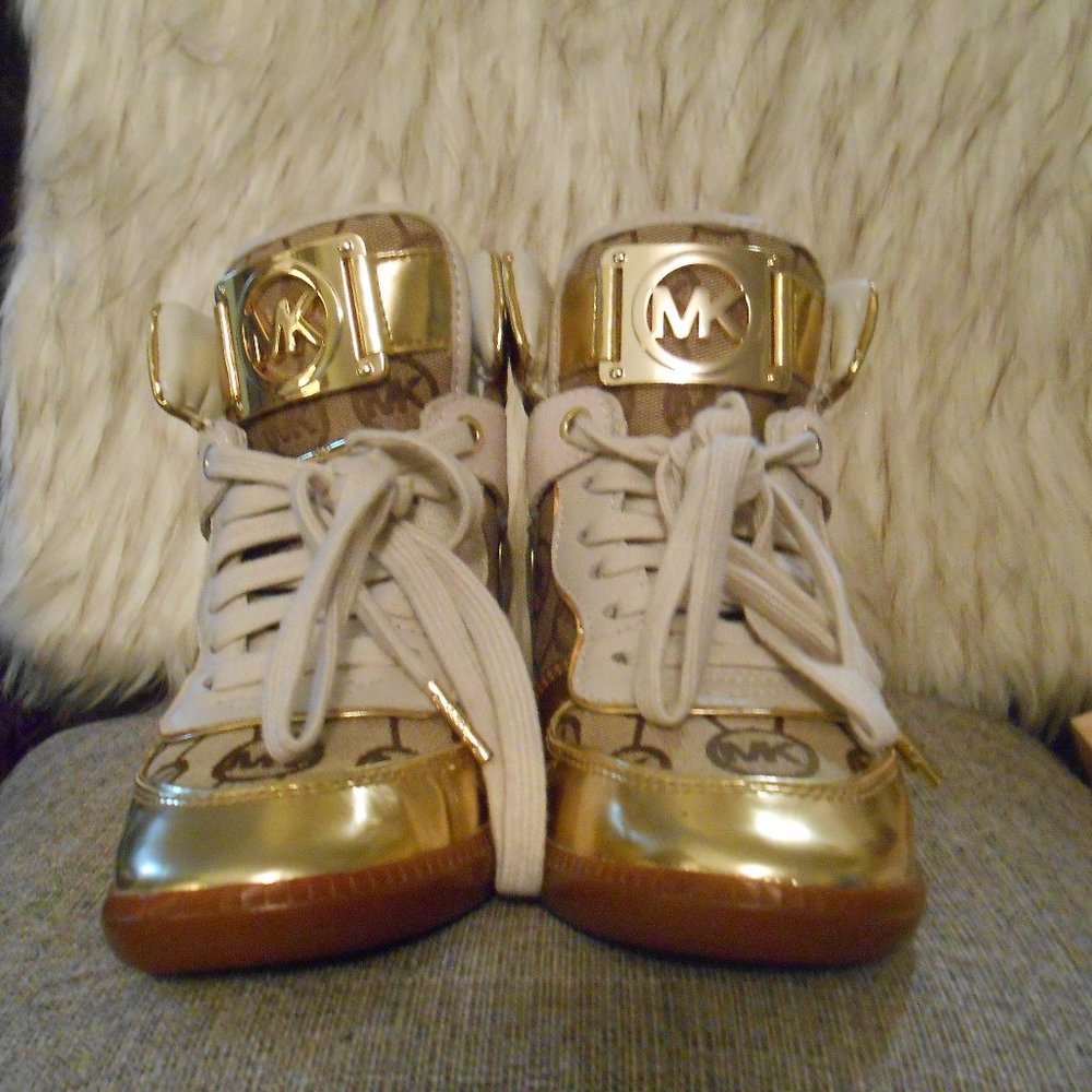 Michael Kors Metallic Nikko Hi Top Women Sneakers